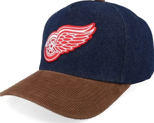 Adjustable-Mitchell & Ness Miami Heat D-stressed Pro Dark Navy/Brown Corduroy A-frame Adjustable - Blue