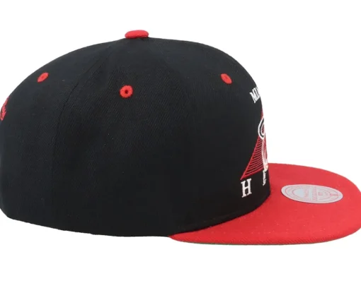 Snapback-Mitchell & Ness Miami Heat Monument Black/Red Snapback -
