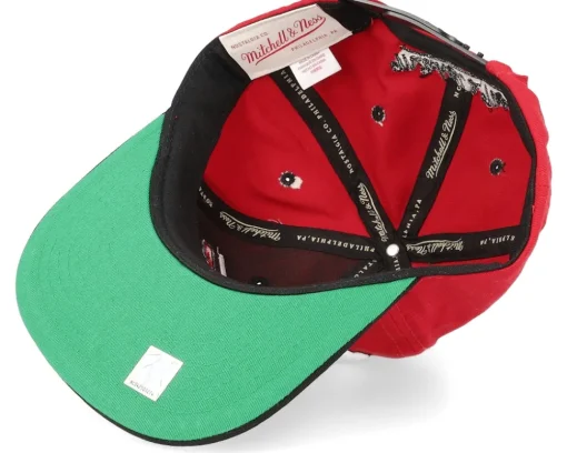 Outlet Mitchell & Ness Miami Heat Varsity Letter /Black Snapback - Red