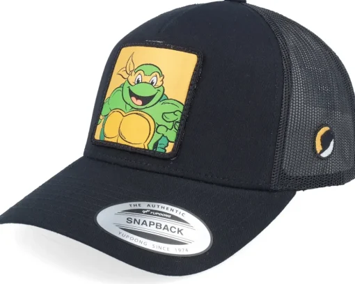 Trucker-TMNT Michelangelo Box /Black A-Frame Trucker - Grey