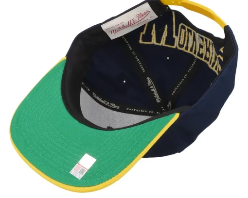 Snapback-Mitchell & Ness Michigan Wolverines Back In Action Blue/Yellow Snapback -