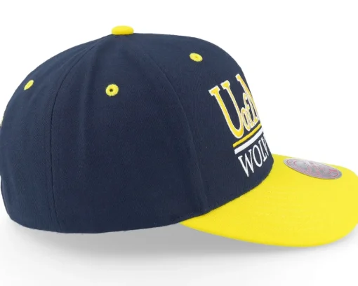 Adjustable-Mitchell & Ness Michigan Wolverines Gpa Navy/White Adjustable -