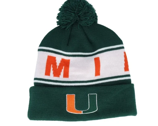Pom Beanies-Top of the World Michigan Wolverines Michigan Wolverines Cuffed Navy Pom - Blue
