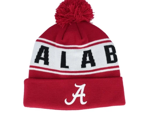 Pom Beanies-Top of the World Michigan Wolverines Michigan Wolverines Cuffed Navy Pom - Blue