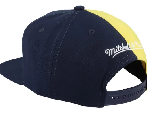 Sale Mitchell & Ness Michigan Wolverines Retroline Navy Snapback -