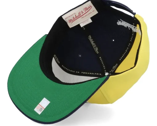 Sale Mitchell & Ness Michigan Wolverines Retroline Navy Snapback -