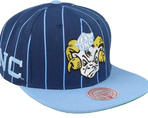 Snapback-Mitchell & Ness Michigan Wolverines Team Pin Navy/Yellow Snapback - Blue