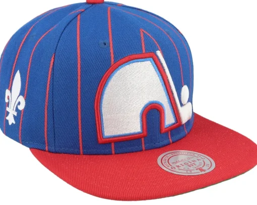 Snapback-Mitchell & Ness Michigan Wolverines Team Pin Navy/Yellow Snapback - Blue