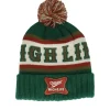 New American Needle Miller Pillow Line Knit Dark Green/Multicolor Pom -