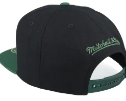 Snapback-Mitchell & Ness Milwaukee Bucks Big Mouth Black/Dark Green Snapback -