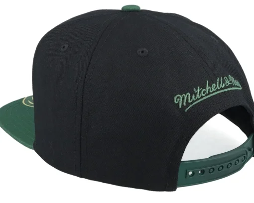 Snapback-Mitchell & Ness Milwaukee Bucks Big Mouth Black/Dark Green Snapback -