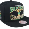 Snapback-Mitchell & Ness Milwaukee Bucks Champions Era Hwc Black Snapback -