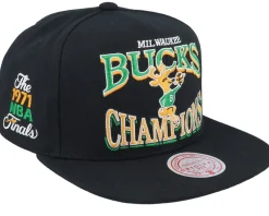 Snapback-Mitchell & Ness Milwaukee Bucks Champions Era Hwc Black Snapback -