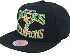 Snapback-Mitchell & Ness Milwaukee Bucks Champions Era Hwc Black Snapback -