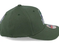 Adjustable-Mitchell & Ness Milwaukee Bucks Dropback Solid Dark Green Adjustable -