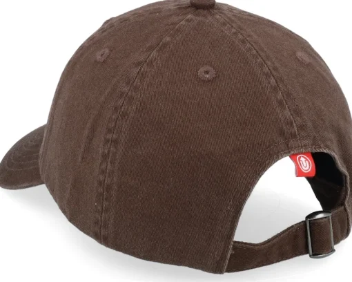 Dad Cap-Upfront Mini Organic Soft Low Baseball Cap Dark Brown Dad Cap -