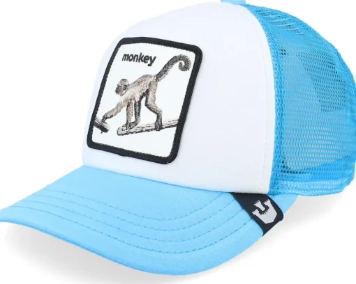 Kids-Goorin Bros. Mo' Bizness Light Blue/White A-Frame Trucker -