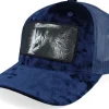 Trucker-Calza Pennello Monkey Big Patch Velvet Navy Trucker - Blue