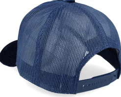 Trucker-Calza Pennello Monkey Big Patch Velvet Navy Trucker - Blue