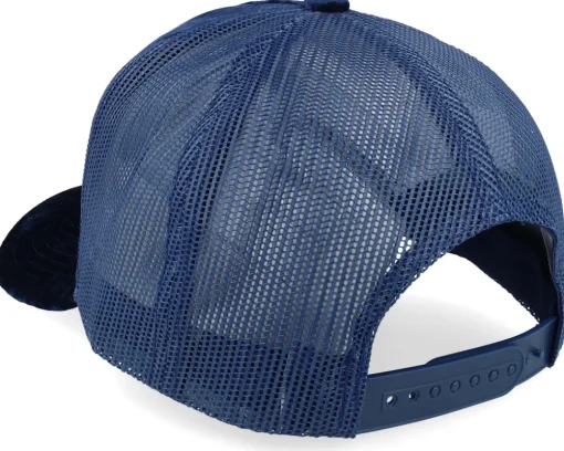 Trucker-Calza Pennello Monkey Big Patch Velvet Navy Trucker - Blue