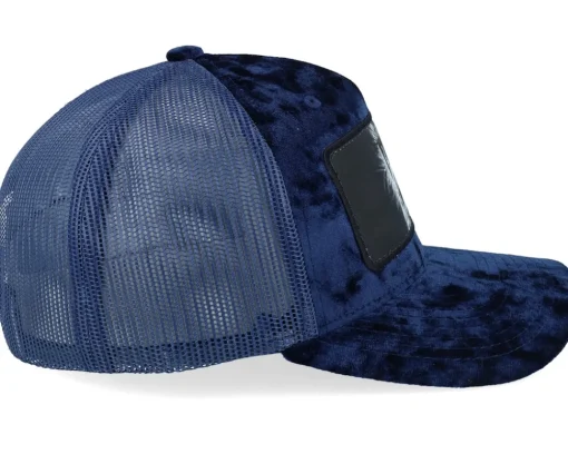 Trucker-Calza Pennello Monkey Big Patch Velvet Navy Trucker - Blue