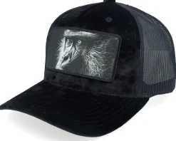 Trucker-Calza Pennello Monkey Big Patch Velvet Navy Trucker - Blue