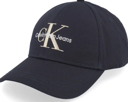 Dad Cap-Calvin Klein Monogram Cap Dad Cap - Black