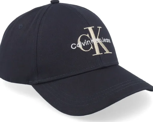 Dad Cap-Calvin Klein Monogram Cap Dad Cap - Black
