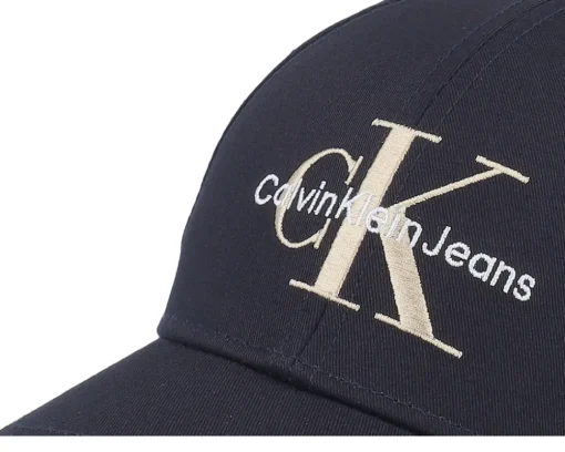 Dad Cap-Calvin Klein Monogram Cap Dad Cap - Black