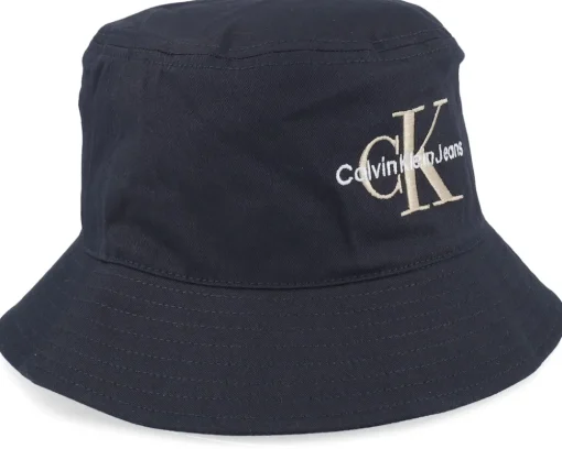 Clearance Calvin Klein Monogram Hat Black Bucket -