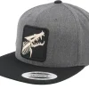 Snapback-Skillfish Monster Of The Depth Fish Charcoal/Black Snapback -