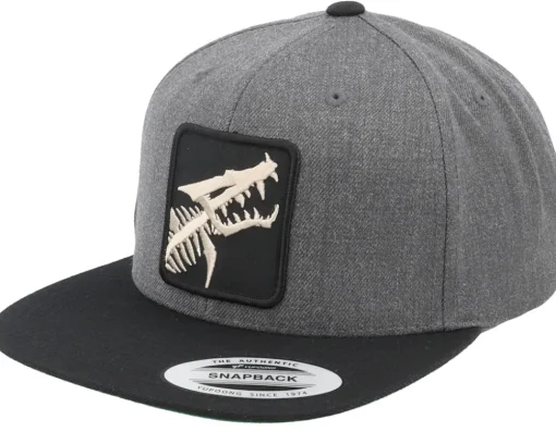 Snapback-Skillfish Monster Of The Depth Fish Charcoal/Black Snapback -