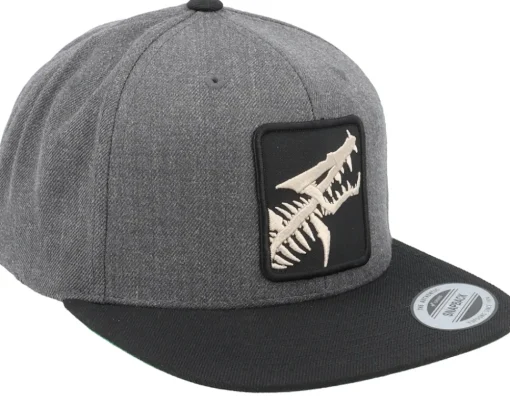 Snapback-Skillfish Monster Of The Depth Fish Charcoal/Black Snapback -