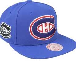 Snapback-Mitchell & Ness Montreal Canadiens Alternate Flip Snapback - Blue