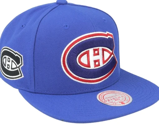 Snapback-Mitchell & Ness Montreal Canadiens Alternate Flip Snapback - Blue