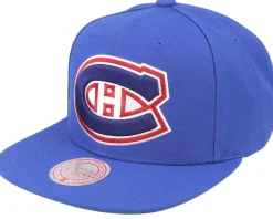 Snapback-Mitchell & Ness Montreal Canadiens Alternate Flip Snapback - Blue