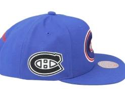 Snapback-Mitchell & Ness Montreal Canadiens Alternate Flip Snapback - Blue