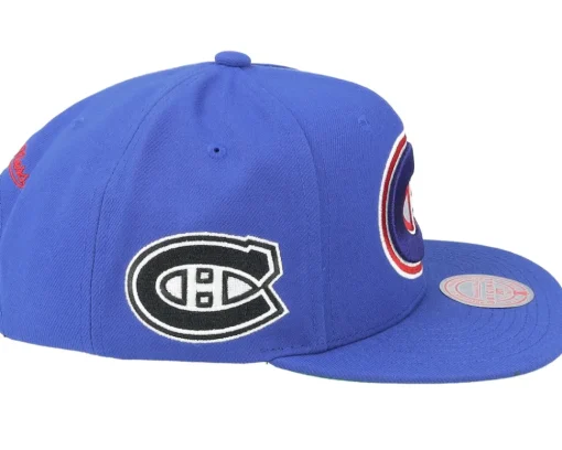 Snapback-Mitchell & Ness Montreal Canadiens Alternate Flip Snapback - Blue