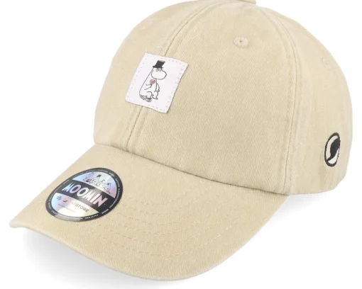 Dad Cap-Moomin Pappa Stone Denim Dad Cap - Beige