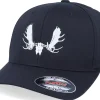 Flexfit-Hunter Moose Skull Black Flexfit -