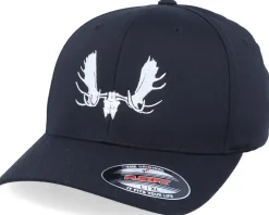 Flexfit-Hunter Moose Skull Black Flexfit -