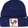 New Goorin Bros. Morning Call Beanie Navy Cuff - Blue