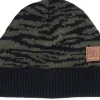 Cuff Beanies-DC Motif Beanie Zebra Olive Night Cuff -