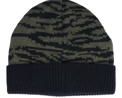 Cuff Beanies-DC Motif Beanie Zebra Olive Night Cuff -