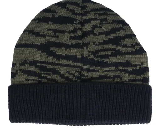 Cuff Beanies-DC Motif Beanie Zebra Olive Night Cuff -