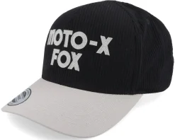 Motor-Fox Moto-x Corduroy Hat Black/Grey A-Frame -