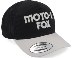 Motor-Fox Moto-x Corduroy Hat Black/Grey A-Frame -