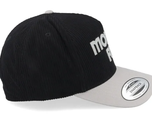 Motor-Fox Moto-x Corduroy Hat Black/Grey A-Frame -