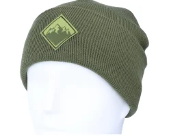 Best Wild Spirit Mountain Patch Olive/Green Beanie -