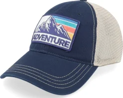 Trucker-Wild Spirit Mountain Adventure Patch Navy/Khaki Trucker -